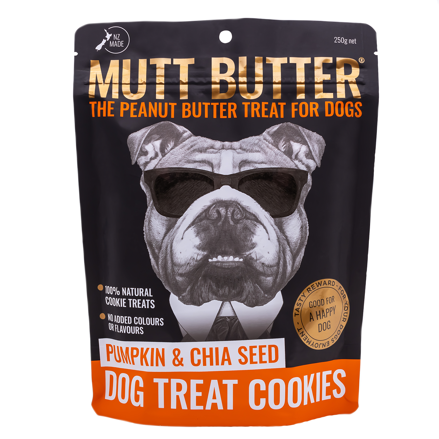 Mutt Butter Dog Cookies Pumpkin & Chia 250g