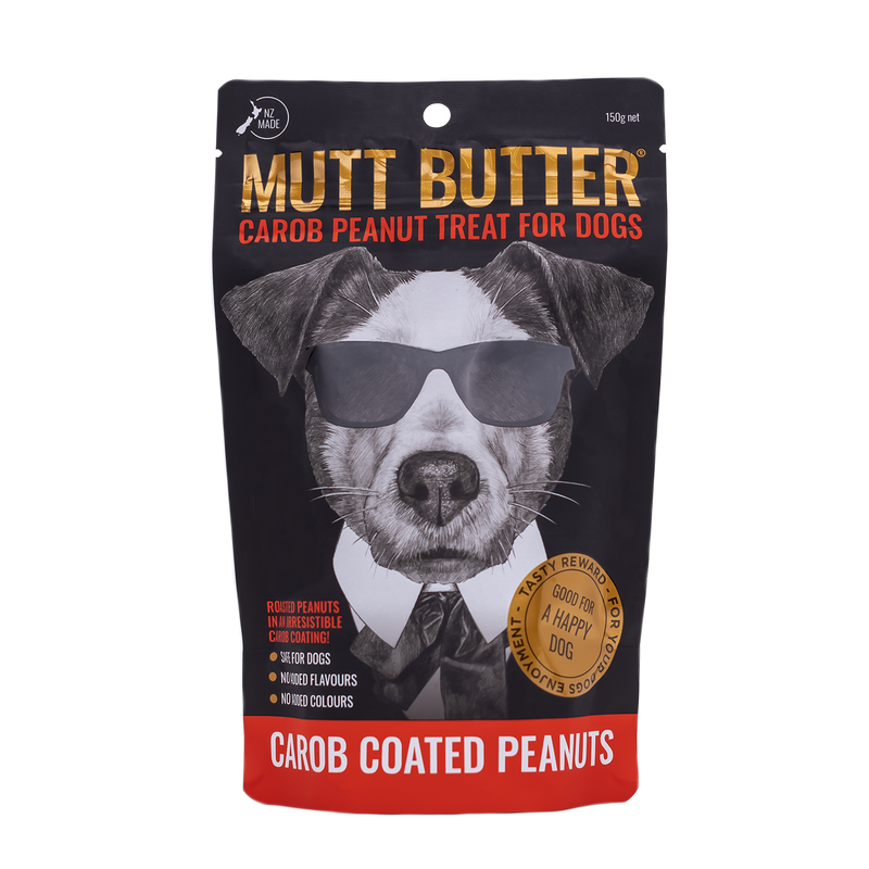 Mutt Butter Dog Treat Carob Peanuts 150g