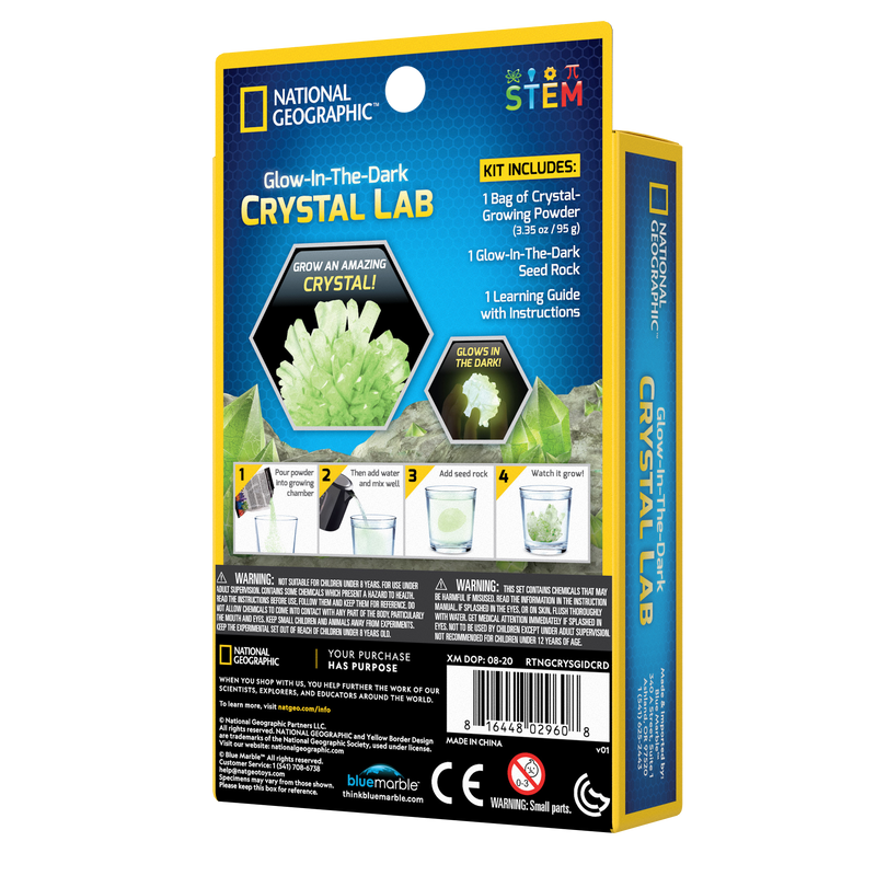 National Geographic Crystal Grow Powder Glow