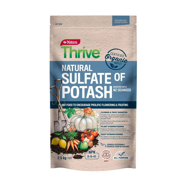 Yates Thrive Certified Organic Natural Sulfate Of Potash - 2.5KG