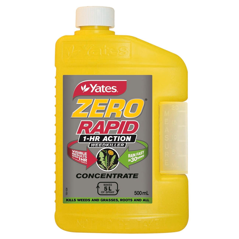 Yates Zero Rapid 1 Hour Action Weedkiller Concentrate - 500ML